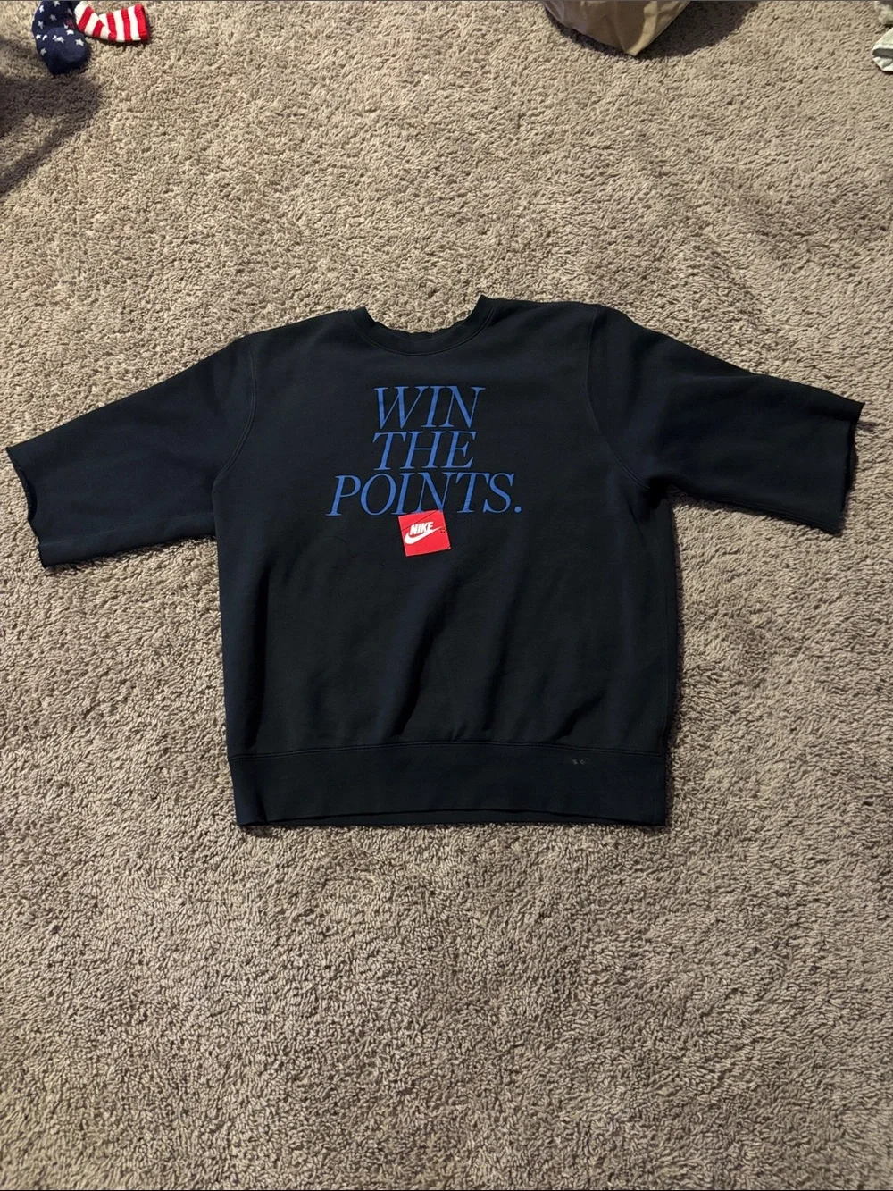 Nike Black Sweatshirt with Blue 
